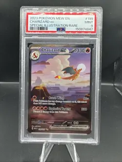 Pokemon 151 Charizard EX SIR 199/165 PSA 9 PACK FRESH FRESHLY GRADED - Image 1