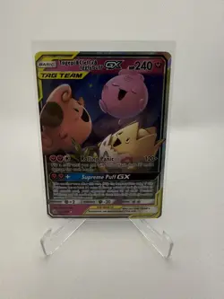 Pokemon TCG Togepi & Cleffa & Igglybuff GX 143/236 Sm-Cosmic Eclipse Ultra Rare - Image 1