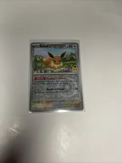 Pokemon TCG Eevee Reverse Holo Prismatic Evolutions Card 074/131 - Image 1