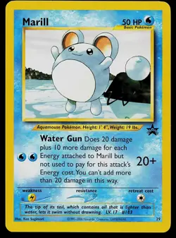 Pokemon Card - Marill Wizards Black Star Promos 29 Promo - Image 1