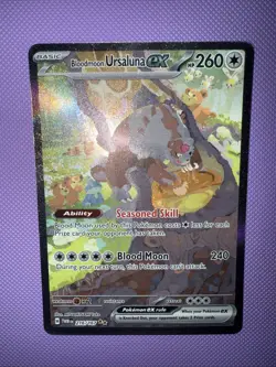 Pokemon Bloodmoon Ursaluna ex Special Illustration Rare SIR SV06 216/167 NM Mint - Image 1