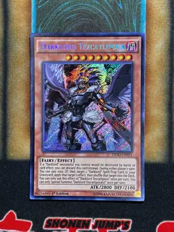 Yugioh Darklord Tezcatlipoca DESO-EN031 Secret Rare 1st Ed NM - Image 1