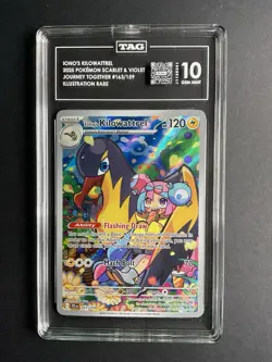 Iono’s Kilowattrel 163 TAG 10 2025 Pokemon JTG EN Illustration Rare - Image 1