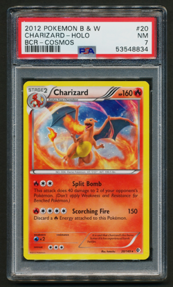 Charizard 20/149 Cosmos Holo Promo Pokemon 2012 Boundaries Crossed PSA 7 NM - Image 1