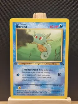 Pokemon 1999 WOTC 1st Edition Fossil Horsea 49/62 - Near Mint - Image 1