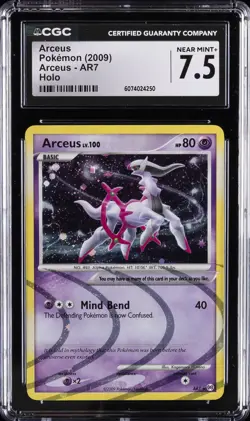 2009 POKEMON ARCEUS HOLO #AR7 ARCEUS CGC 7.5 - Image 1
