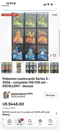 Pokemon Topps Lamincards - 3 Complete Sets - Custom Listing - Image 3