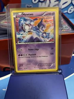 Pokemon Mewtwo 53/113 Legendary Treasures Holo Rare 120HP Power Edge - Image 1
