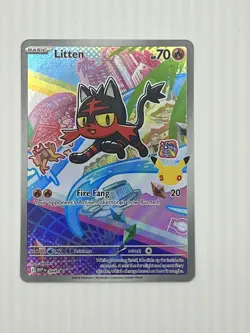 Litten 044 First Partner Illustration Collection Promo Pokemon English - Image 1