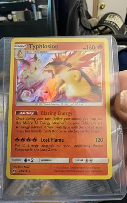 Typhlosion 42/214 Sm-Lost Thunder Holo Pokemon T173 - Image 1