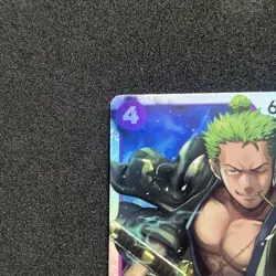 ONE PIECE Roronoa Zoro Juurou ST18-004 SR Purple Staw Hat Crew Tcg Card Game - Image 3