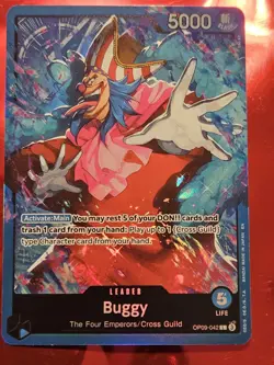 OP09-042 Emperors in the New World Holo Foil Leader Card Buggy - Image 2