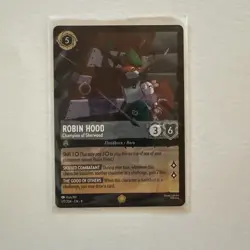 Disney Lorcana Fabled Robin Hood Champion of Sherwood Legendary #177/204 - Image 1