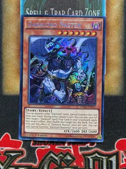 Yugioh Darklord Nasten DESO-EN032 Secret Rare 1st Ed NM - Image 1