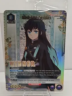 Demon Slayer Muichiro Tokito Winner Foil - UEPR /KMY-3-037 SEALED - Union Arena - Image 1