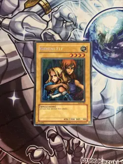 (SRH) Yu-Gi-Oh! Gemini Elf LON-000 Secret Rare Unlimited Edition VLP - Image 1
