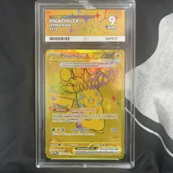 Pokemon TCG Pikachu EX Prismatic Evolution Card 179/131 Hyper rare Ace 9 - Image 1