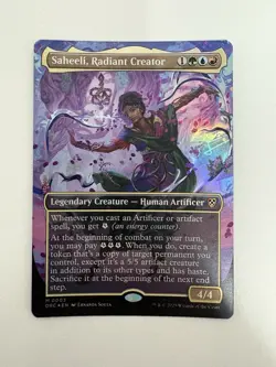 Saheeli Radiant Creator Foil Borderless MTG Magic the Gathering Card NM Mint DRC - Image 1