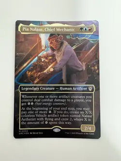 Pia Nalaar Chief Mechanic Foil Borderless MTG Magic Gathering Card NM Mint DRC - Image 1