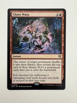 Chaos Warp MTG Magic the Gathering Card NM Near Mint DRC - Image 1