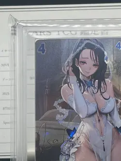 ARS10 Isabel Honeymoon PartyBT02-039 SPR Signature Card Nivel Arena Nikke Korean - Image 3