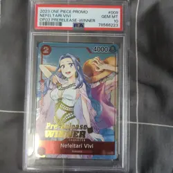 PSA10 Nefeltari Vivi WINNER Promo ST01 009 English One Piece Card Overseas - Image 1