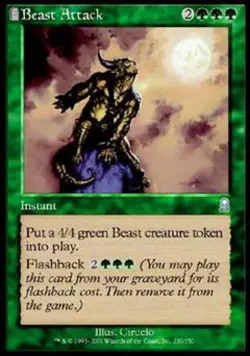 Beast Attack - Light Play MTG Odyssey - Image 1