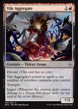 Vile Aggregate -Foil Light Play MTG Battle for Zendikar - Image 1