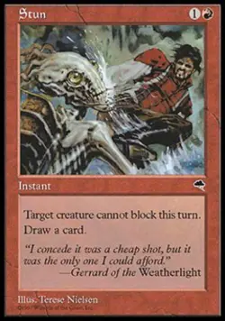 Stun - Light Play MTG Tempest - Image 1