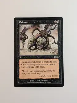 MTG - 1x Exhume - Urza's Saga - NM - Vintage - Black - Magic The Gathering #134 - Image 5