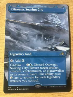 [1x] Otawara, Soaring City - Borderless Near Mint, English NEO Extras MTG Magic - Image 1