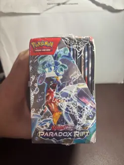 Pokemon TCG Paradox Rift Booster Box ✅ Sealed In Hand (Very Small Tear) - Image 1