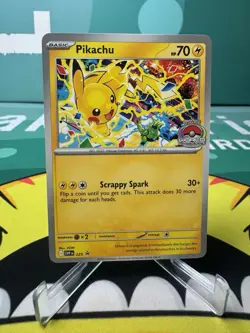 Pikachu promo 2025 World Championships SVP EN 225 Pokemon Worlds NEW - Image 1