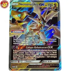 INDOMARET STAMP Ultra Necrozma GX PROMO 091/SM-P Pokemon TCG Indonesia - Image 1