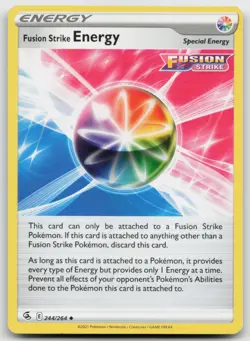 Pokemon Fusion Strike Energy Uncommon Prize Pack Series Cards 244/264 LP - Image 1