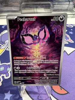 Pecharunt #129 Shrouded Fable Pokemon Center Exclusive Stamped Promo Near Mint - Image 1