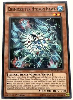 YuGiOh! - Chemicritter Hydron Hawk - INOV-EN023 - 1st Edition - Common - Image 1