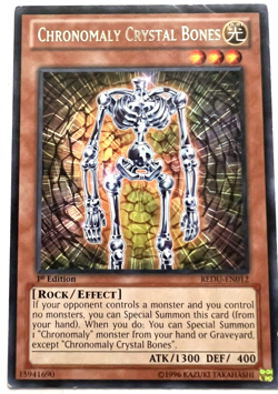 YuGiOh! - Chronomaly Crystal Bones - REDU-EN012 - 1st Edition - Rare - Image 1
