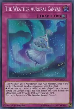 SPWA-EN041 The Weather Auroral Canvas Super Rare 1st Edition NM YuGiOh TCG - Image 1