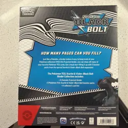 Pokemon TCG Scarlet & Violet Black Bolt Binder Collection New Sealed - Image 2