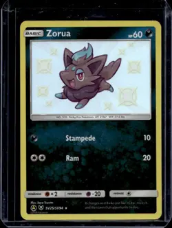 2019 Pokemon SM Hidden Fates Zorua Shiny Vault #SV25/SV94 - Image 1