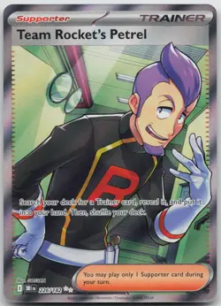 Team Rocket's Petrel 226/182 Ultra Rare Destined Rivals Pokemon Near Mint - Image 1