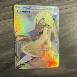 Pokemon TCG Lusamine (Full Art) 110/111 Sm-Crimson Invasion Holo Full Art LP - Image 1