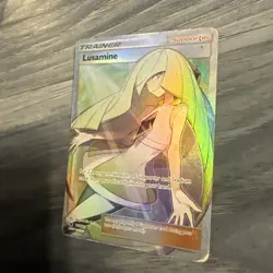 Pokemon TCG Lusamine (Full Art) 110/111 Sm-Crimson Invasion Holo Full Art LP - Image 2