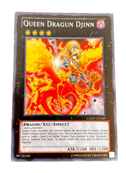 Queen Dragun Djinn GAOV-EN049 1996 Yu-Gi-Oh! Holo - Image 1