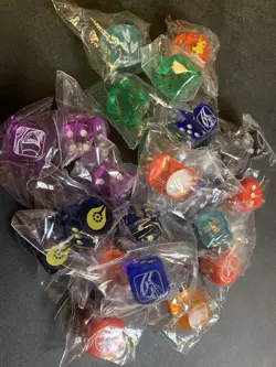 Yu-Gi-Oh TCG assorted common dice 24 sealed pieces variety pack. - Image 1