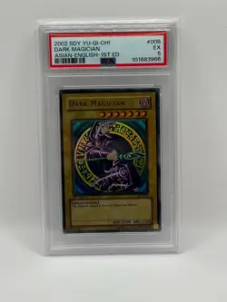2002 YuGiOh 1st Edition DARK MAGICIAN PSA 5 Asian-English SDY-006 EX - Image 1