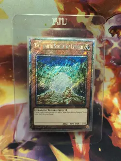 YuGiOh THE WHITE STONE OF LEGEND #RA03-EN208 Platinum Secret Rare New NM HTF - Image 1