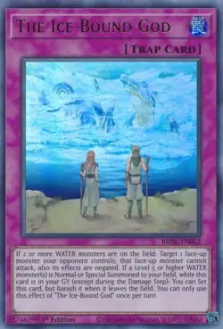 BROL-EN052 The Ice-Bound God 1st Edition Ultra Rare Near Mint YuGiOh TCG - Image 1