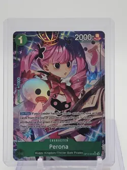 PERONA OP12-034 ONE PIECE CARD GAME ALT ART SUPER RARE CHARACTER Q3878 - Image 1